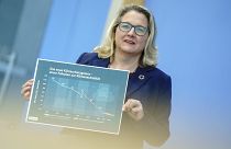 Bundesumweltministerin Svenja Schulze bei der Vorstellung des neues Klimaschutzgesetzes