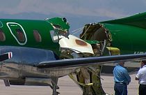 Uno de los aviones accidentados en el Aeropuerto Denver Centennial