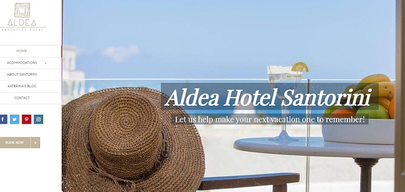 Website des Aldea Hotels