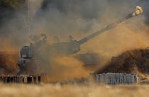 Une unité d'artillerie israélienne à la frontière de la bande de Gaza, jeudi 13 mai 2021
