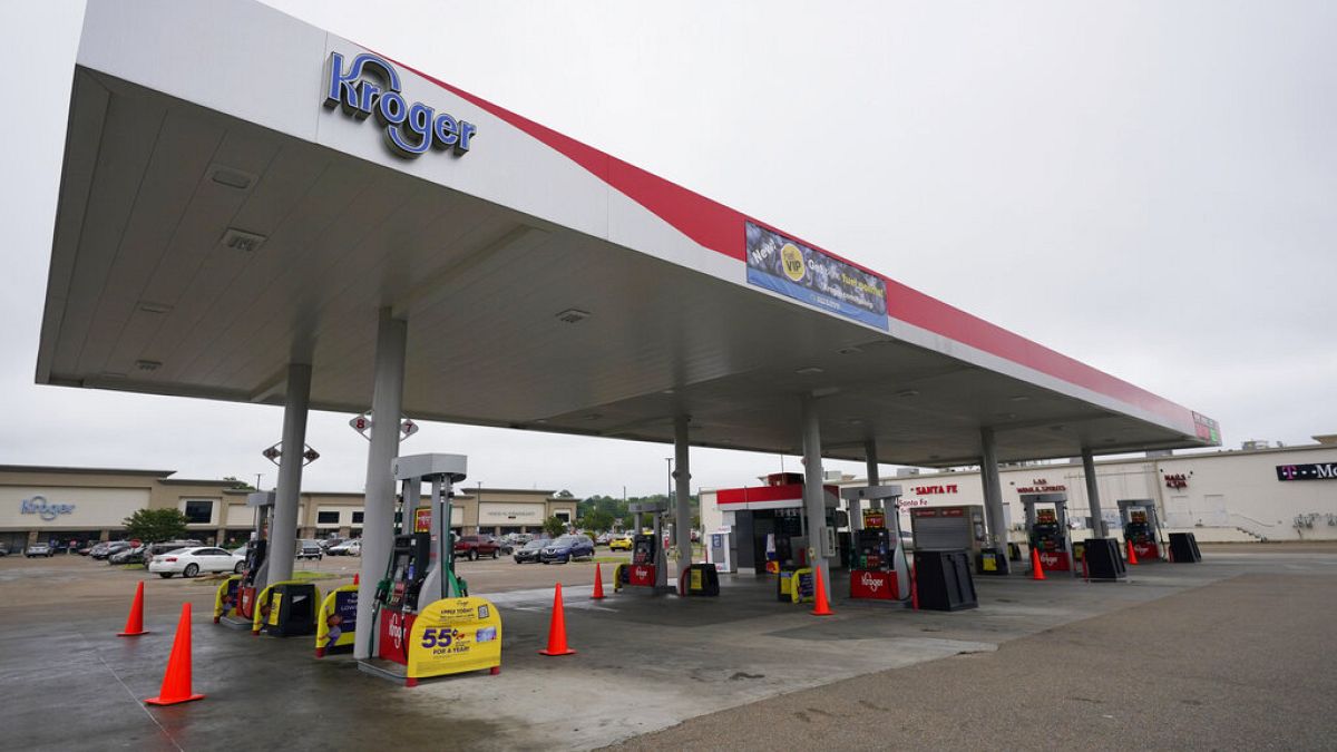 Üzemanyaghiány miatt bezárt benzinkút Mississippi államban