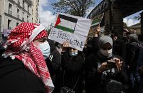Rassemblement pro-palestinien à Paris, en dépit de l'interdiction des autorités - le 15/05/2021