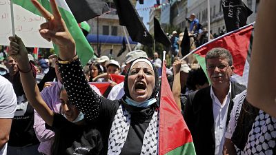 فلسطينيون يحيون النكبة في رام الله 