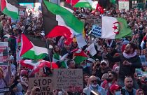 تصاویری از سیدنی استرالیا؛ هزاران نفر در حمایت از فلسطینیان تظاهرات کردند