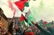 تظاهرات در شهر لیل فرانسه در حمایت از فلسطین