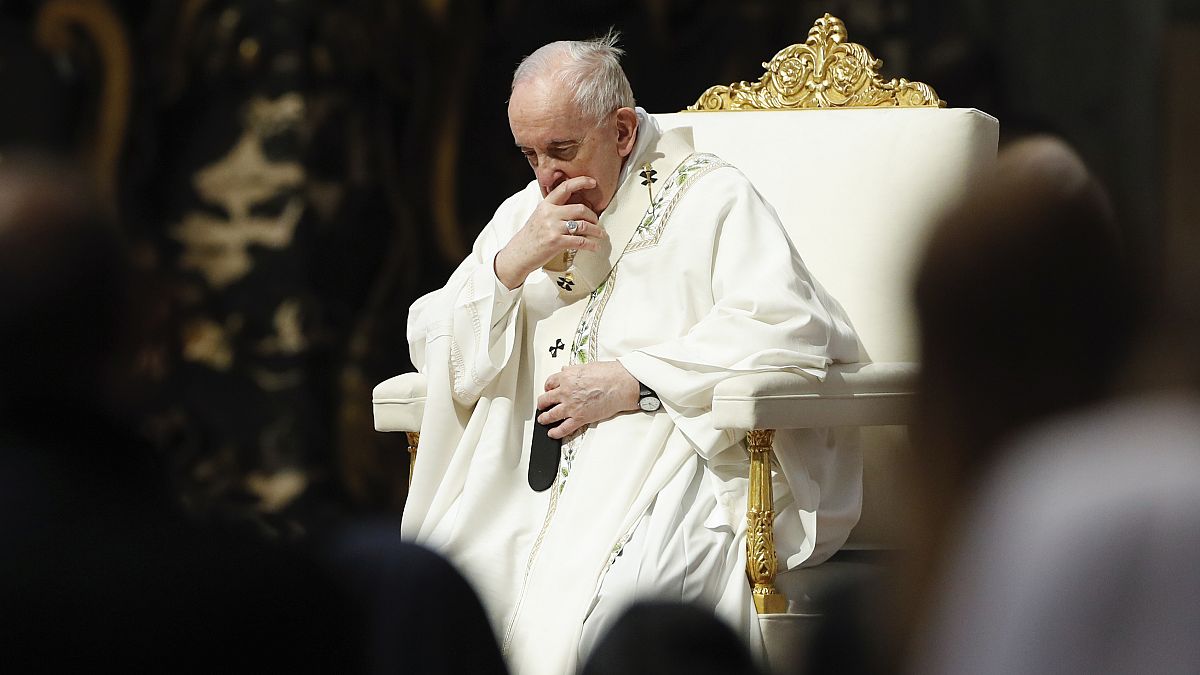 Le pape François se dit "très inquiet" de la situation au Proche-Orient - Basilique St-Pierre (Vatican), le 16/05/2021