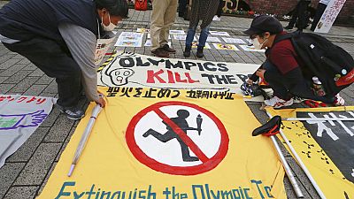Tokyo 2020: Anti-Olympic protesters rally to demand cancellation