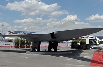 مدلی از جنگنده طرح «سامانه نبرد هوایی آینده» که در سال ۲۰۱۹ به نمایش درآمد