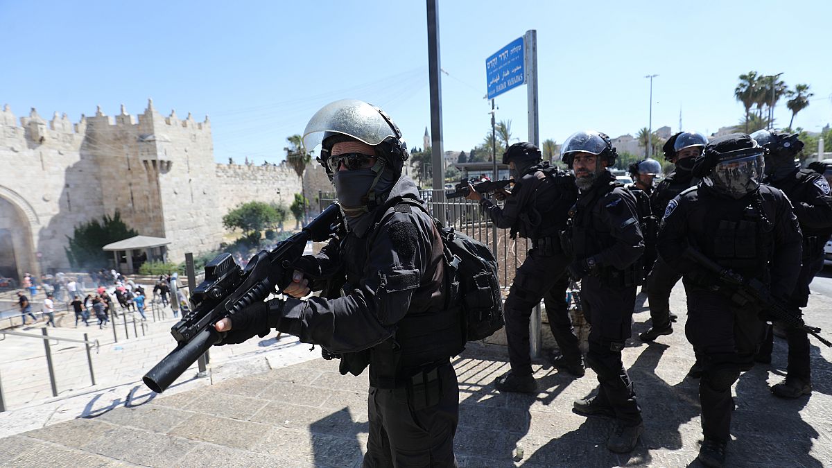 İsrail polisinin Filistinlilere müdahalesi 