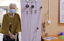 Eine Rentnerin eines Altenheims in Sofia wartet auf ihre bevorstehende Corona-Impfung, 27.01.2021