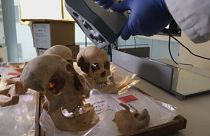 Etudes scientifiques menées à l'Université de Grenade (Espagne) pour tenter de déterminer l'origine de Christophe Colomb - photo prise le 19/05/2021