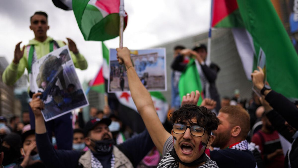 Palestinianos pedem cessar-fogo em Bruxelas