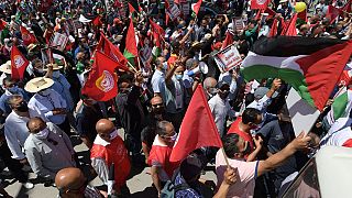 Tunisia: Thousands march in support of Palestinians