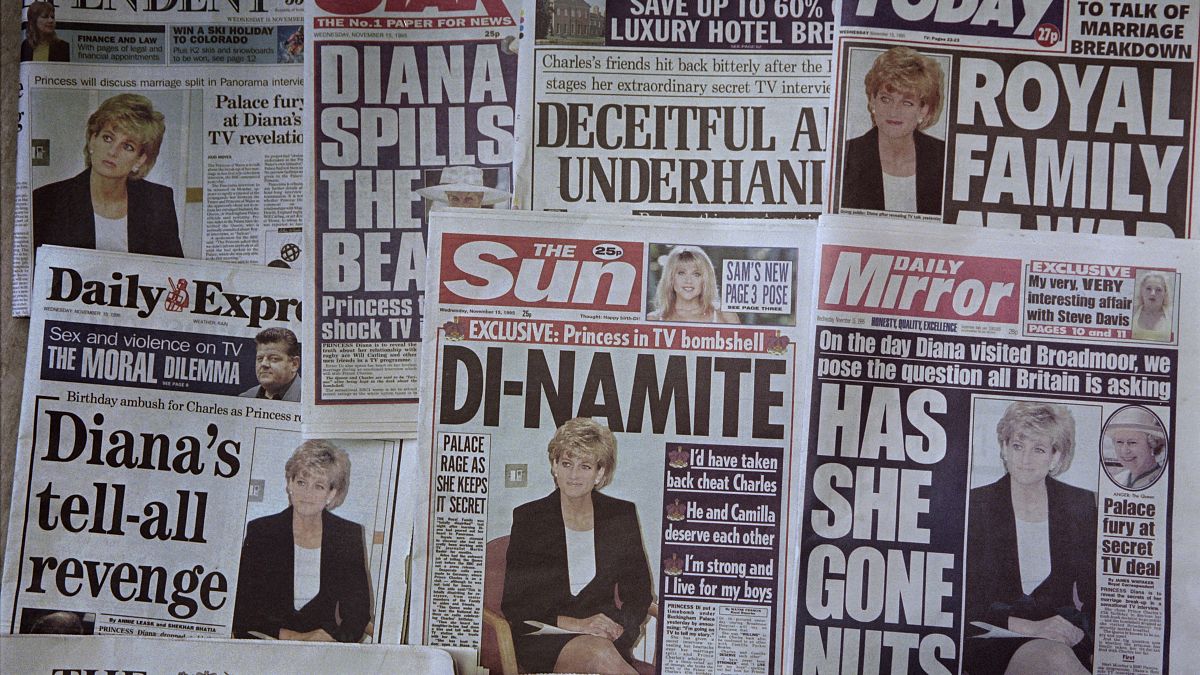 BBC'nin Prenses Diana röportajıyla ilgili İngiliz basınında çıkan haberler