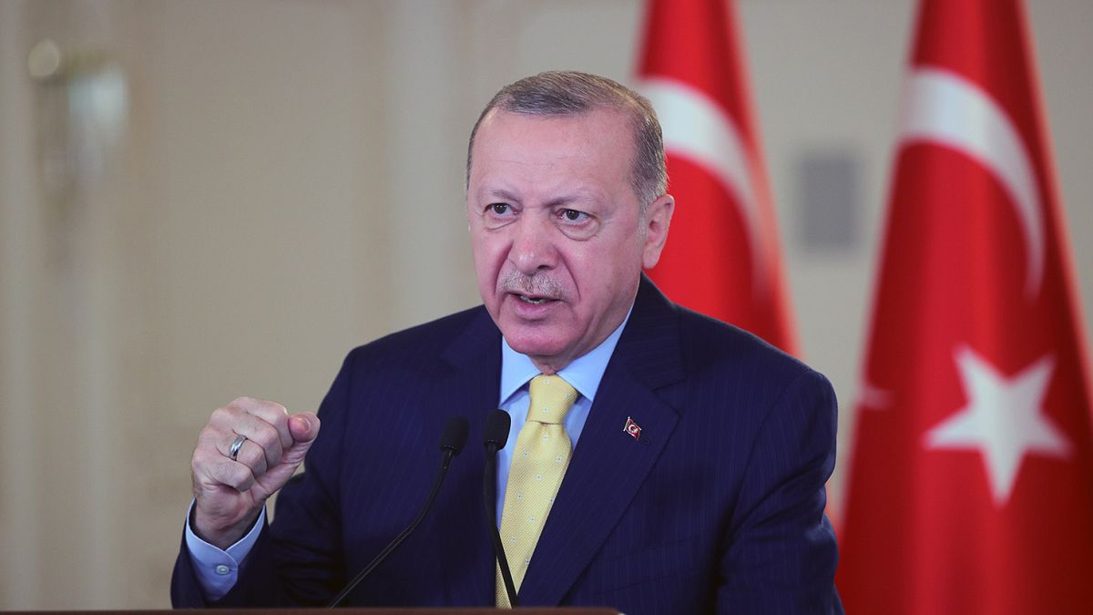 Cumhurbaşkanı Recep Tayyip Erdoğan, KKTC Sulamaları İletim Tüneli Işık Görünme Töreni'ne Vahdettin Köşkü'nden canlı bağlantıyla katıldı