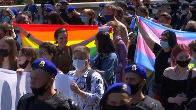 شاهد: مسيرة للمطالبة بمزيد من حقوق المتحولين جنسياً في أوكرانيا