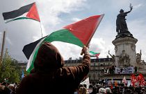 مظاهرات لدعم الفلسطينيين في باريس