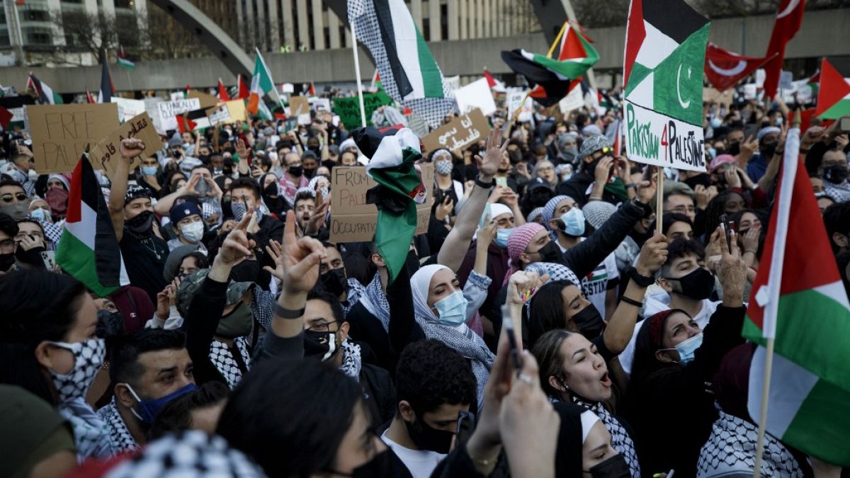 تظاهرات تضامناً مع الفلسطينيين - كندا