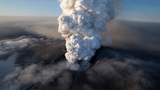 بركان إيافيالايوكول الذي ثار في آيسلاند في 2010 