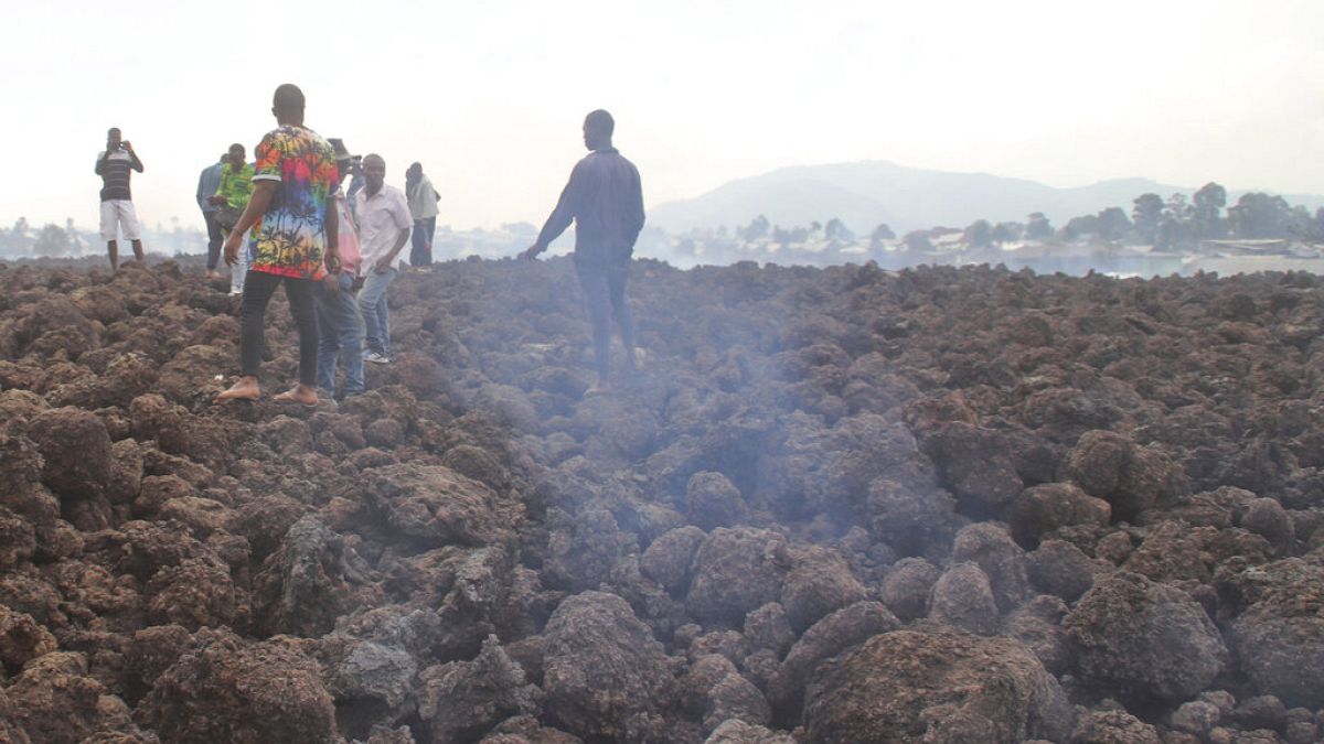Lava causa prejuízos materiais no leste do Congo