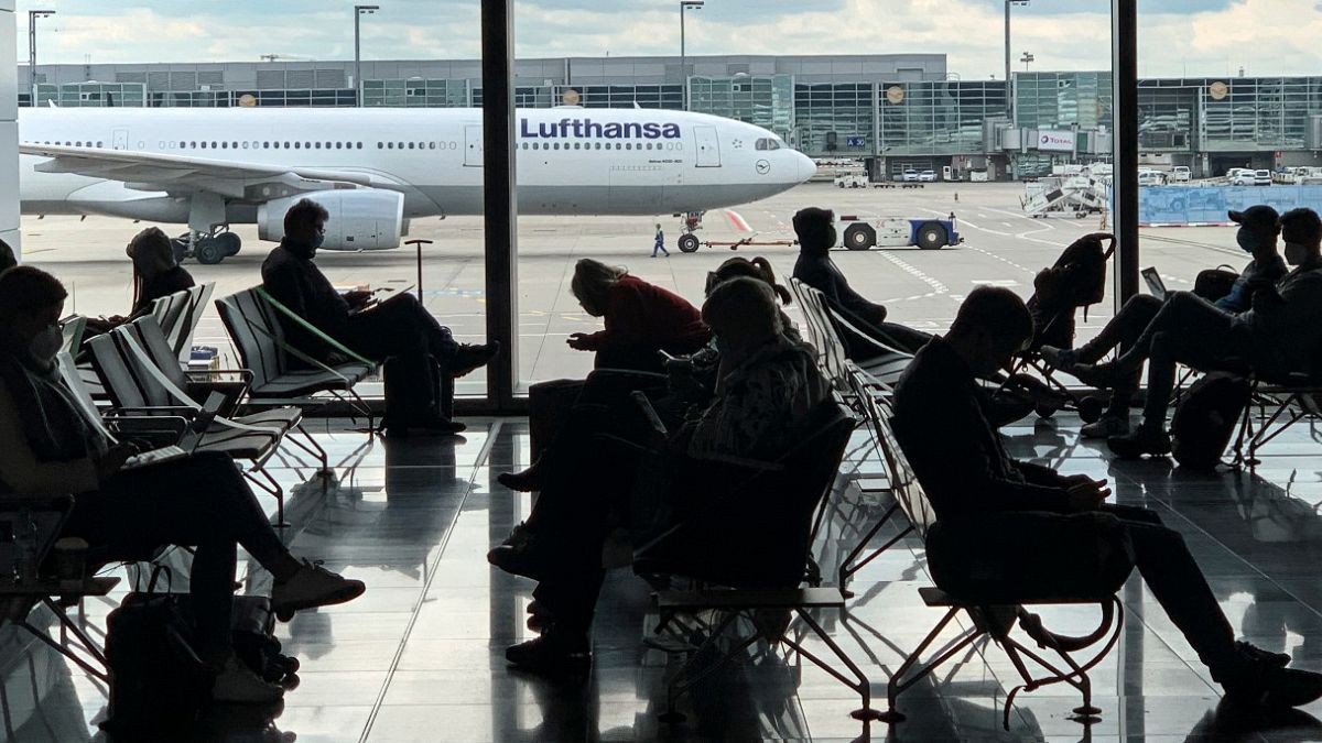 صالة انتظار في مطار فرانكفورت 