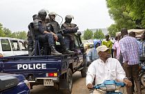 Soldats patrouillant dans les rues de Bamako (Mali), ce mardi 25/05/2021