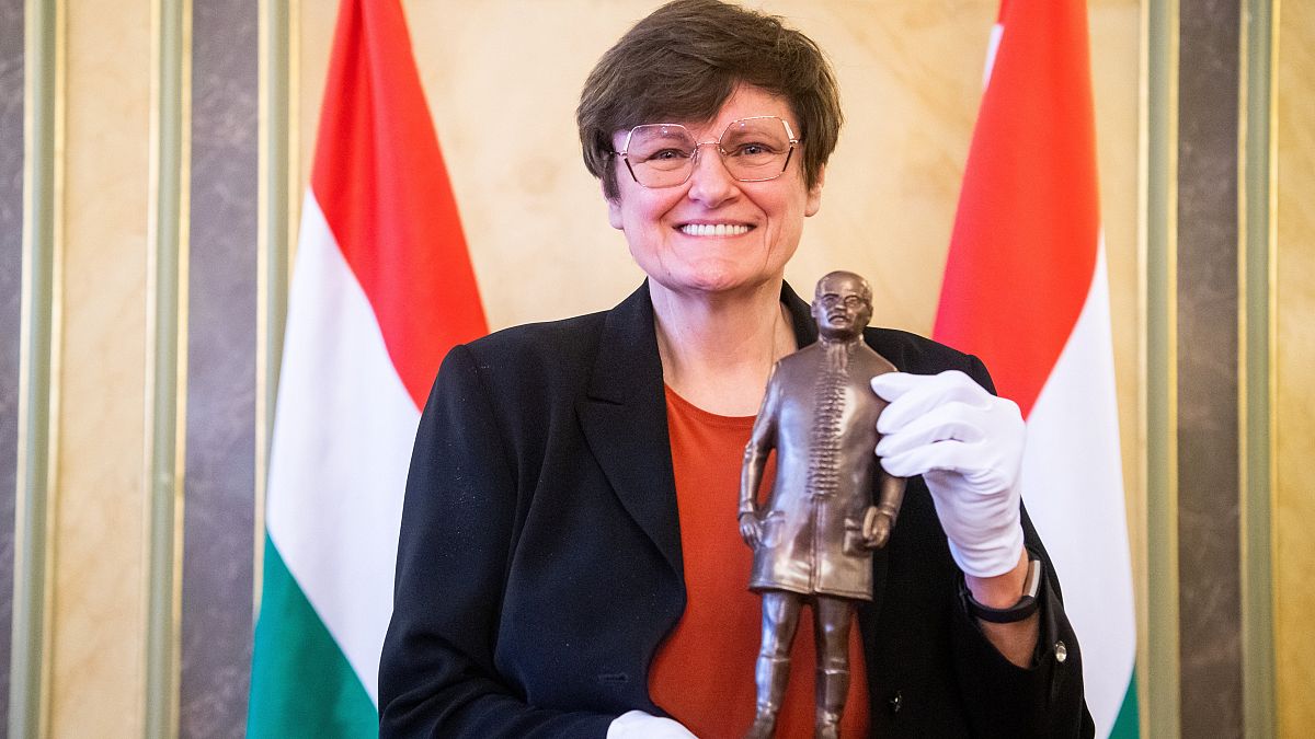Karikó Katalin a Semmelweis-díjjal 
