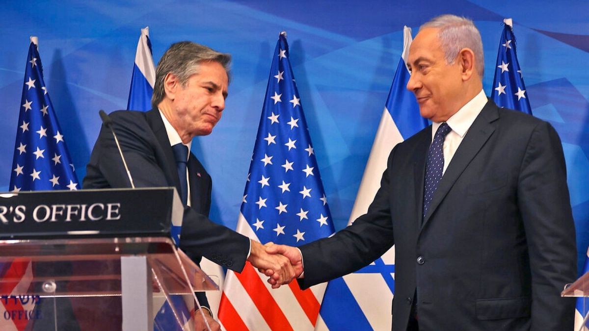 نخست‌وزیر اسرائیل و وزیر خارجه آمریکا