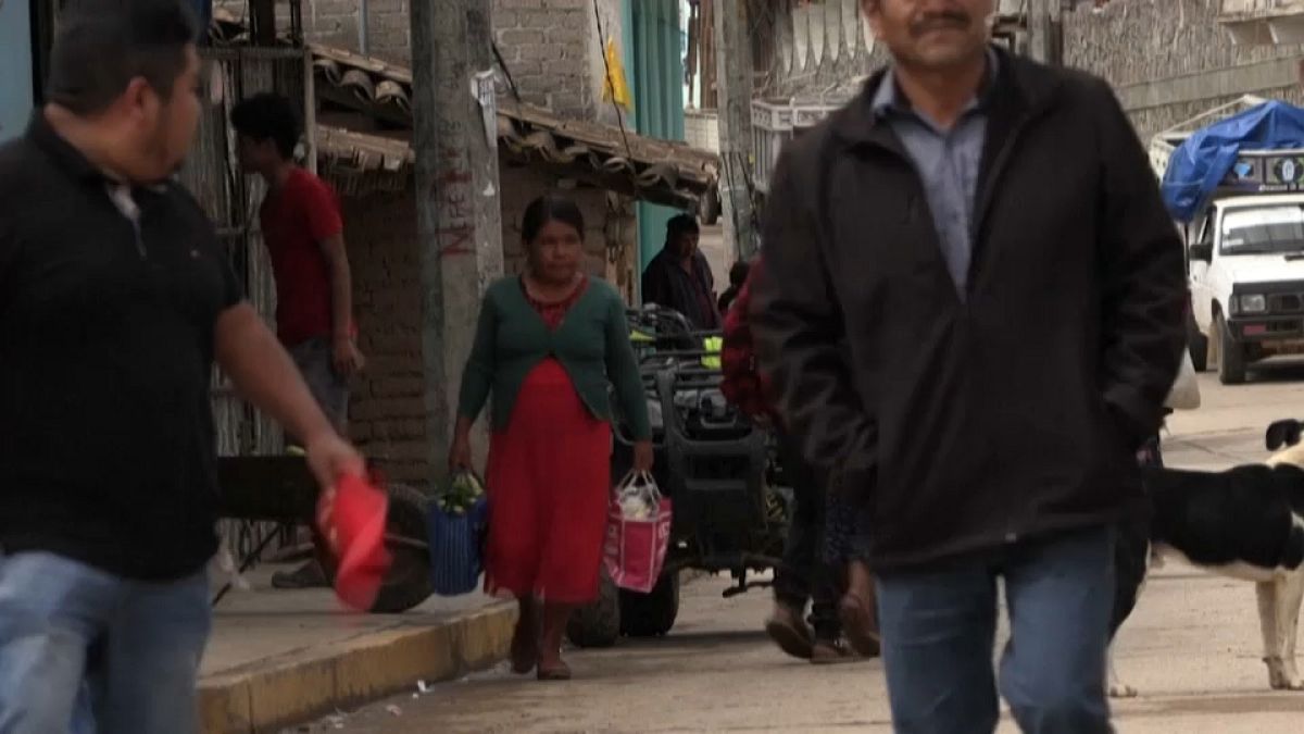 Straßenszene im mexikanischen Bundesstaat Guerrero