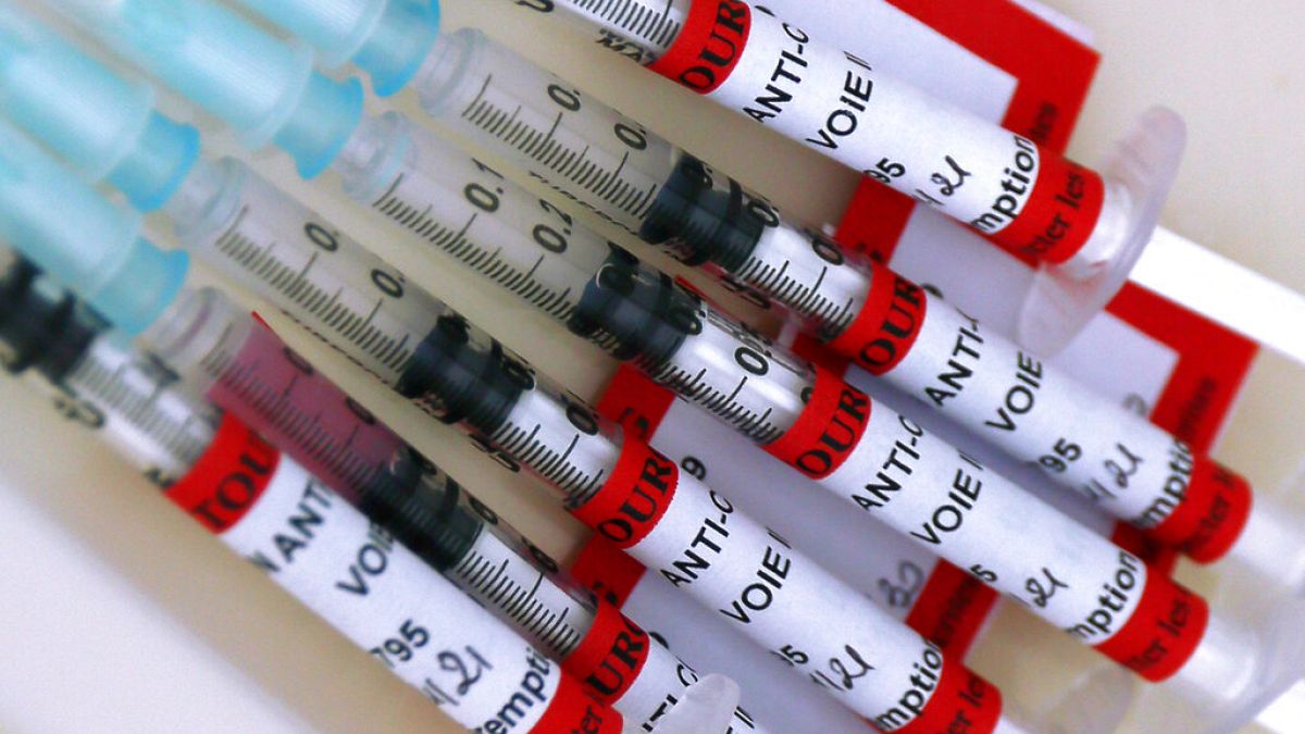 Spritzen für die Impfung mit BioNTech/Pfizer in Frankreich