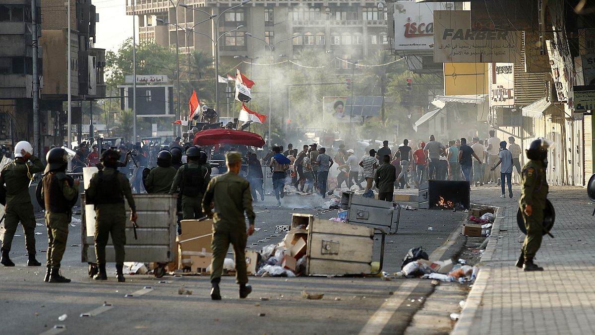 تظاهرات معترضان به بی‌کیفری قاتلان منتقدان در بغداد/۲۵ مه 