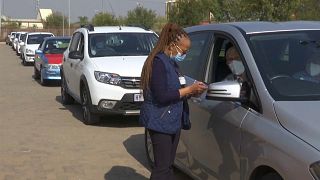 South Africa opens drive-through vaccination centers