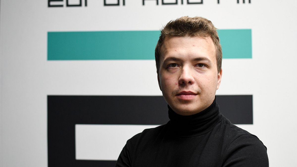 El periodista detenido Roman Protasevich