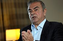 Fugitive ex-auto magnate Carlos Ghosn speaks during an interview with The Associated Press, in Dbayeh, north of Beirut, Lebanon, Tuesday, May 25, 2021.