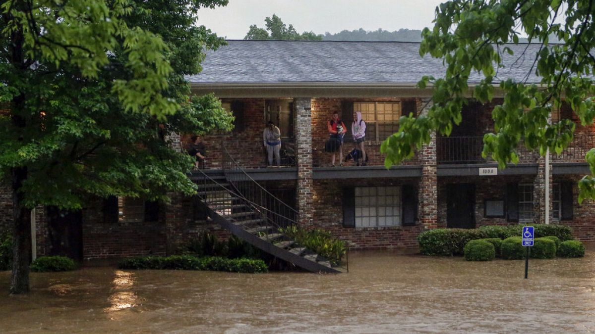 ABD'nin Alabama eyaletinde aşrı yağışın yol açtığı sel felaketi
