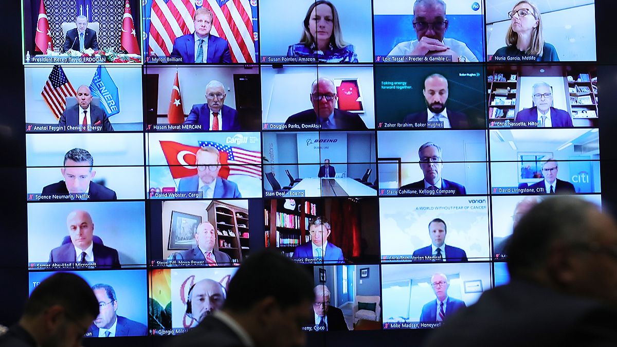 Erdoğan ABD merkezli şirketlerin yöneticileriyle görüştü