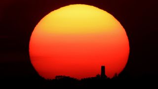 ABD'nin Kansas kentinde güneş batışı