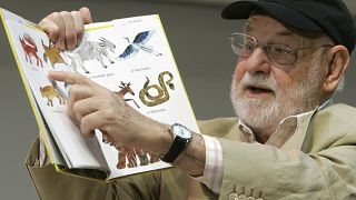 Illustrator Eric Carle reads from "Baby Bear, Baby Bear, What Do You See?" on Oct. 1, 2007 in New York.