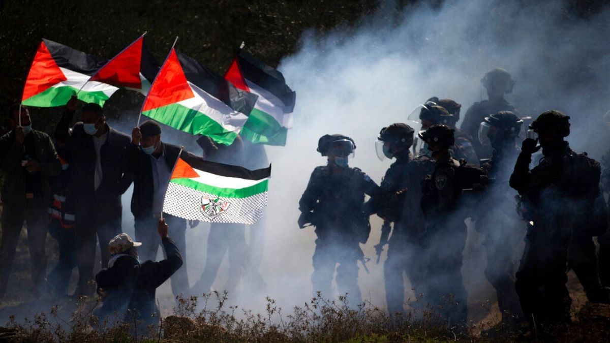 درگیری معترضان فلسطینی با ماموران امنیتی اسرائیل
