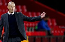 Zinédine Zidane még a Real edzőjeként, a Granada elleni bajnokin 2021. május 13-án.