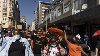 Protesters in Johannesburg demand prostitution be legalised