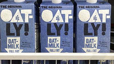 Oatly containers in North Miami, US Oatly containers in North Miami, US