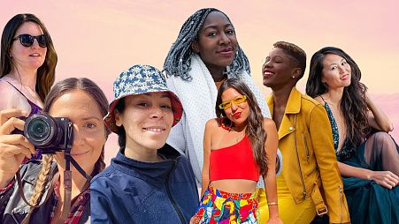 Collage of some of our favourite travel influencers 