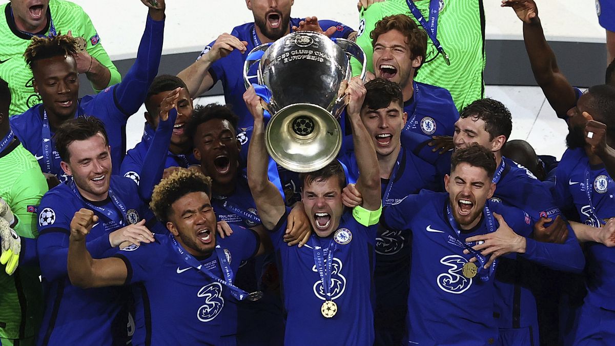 Chelsea feiert Champions League Torschützen Kai Havertz 