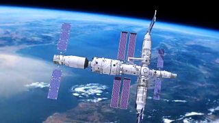 La primera nave de aprovisionamiento Tianzhou 2 se acopla a la estación espacial china