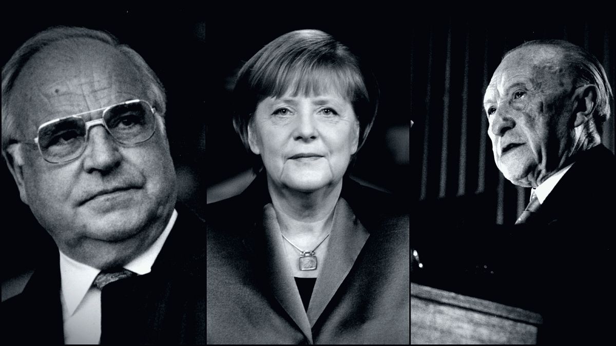 Helmut Kohl - Angela Merkel - Konrad Adenauer