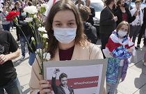 Proteste a Varsavia dell'opposizione bielorussa