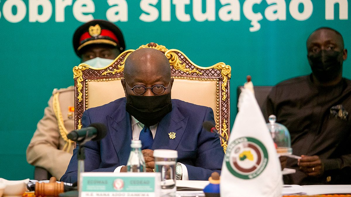 Ghanas Präsident Nana Akufo-Addo auf der ECOWAS-Sondersitzung