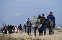 Migranti al confine tra Turchia e Grecia