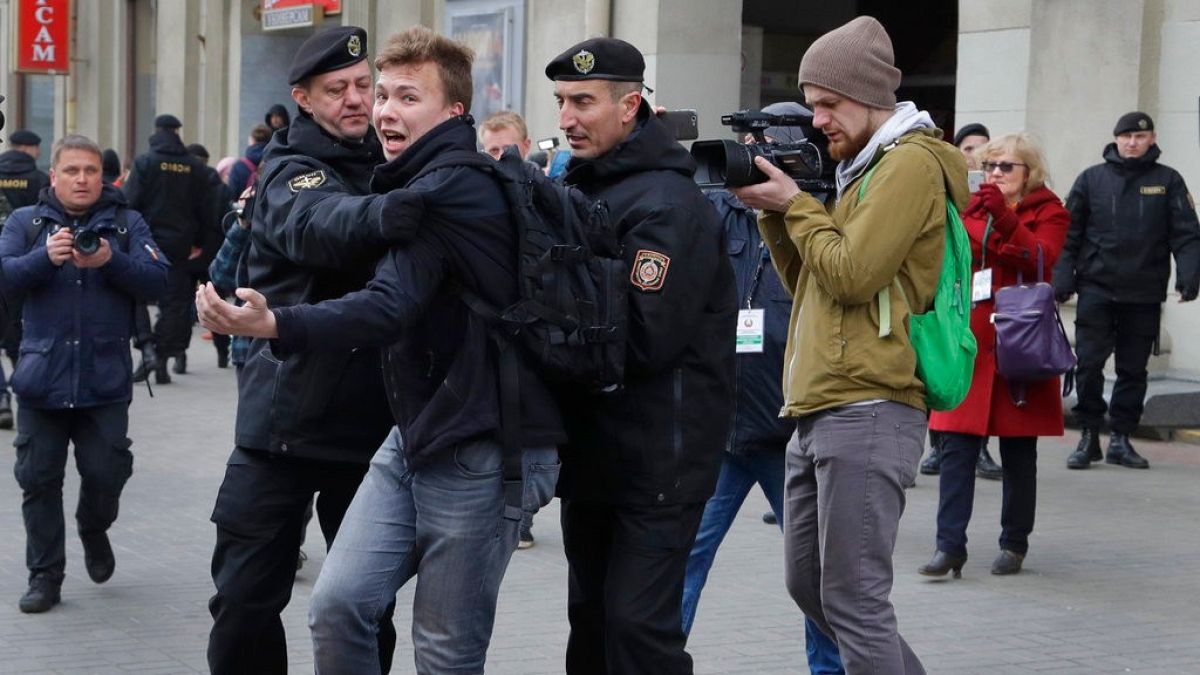 Protasévich ya fue detenido por las fuerzas de seguridad bielorrusas en marzo de 2017